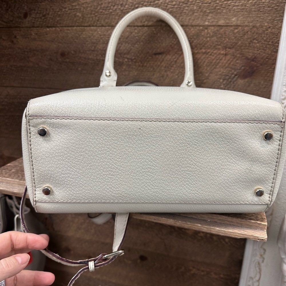 Kate Spade New York Leather Satchel Crossbody – Cream - Picture 7 of 9